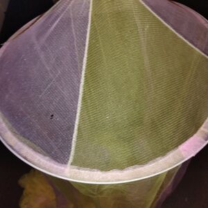 Green and Purple Mesh Bed Canopy